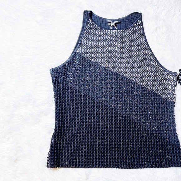 Epic Banded Sequined Evening Tank Top Size Small - Picture 2 of 7